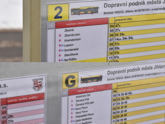Nové miniatury na jízdních řádech.